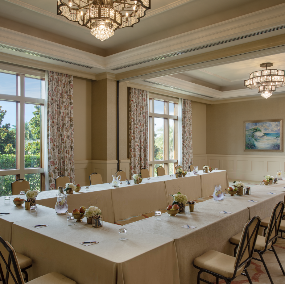 Long dining table